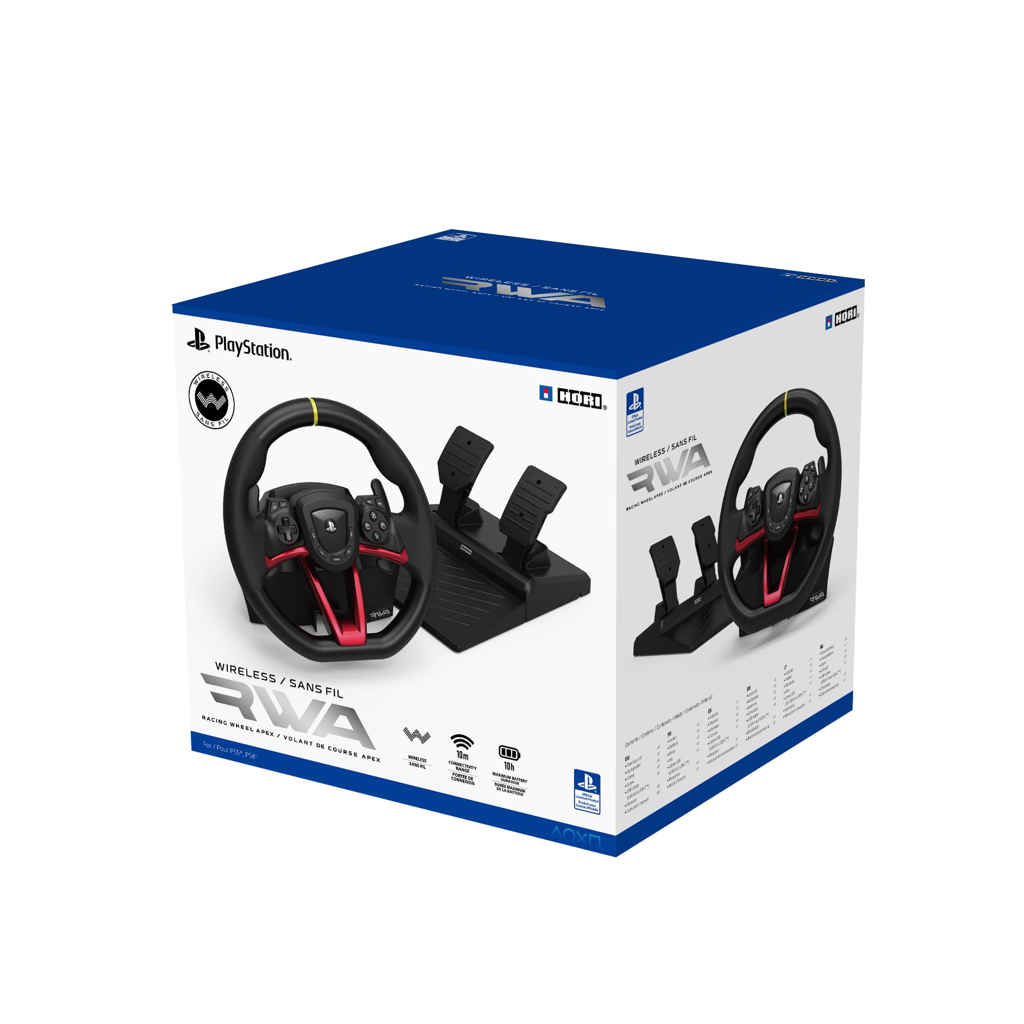 Hori Volante Inalámbrico Racing Wheel Apex para PS5, PS4 y PC | Sensibilidad Ajustable, Batería de 10 Horas | Compatibilidad con Windows y Shifter de 7 Velocidades Hori Volante Inalámbrico Racing Wheel Apex para PS5, PS4 y PC | Sensibilidad Ajustable, Batería de 10 Horas | Compatibilidad con Windows y Shifter de 7 Velocidades
